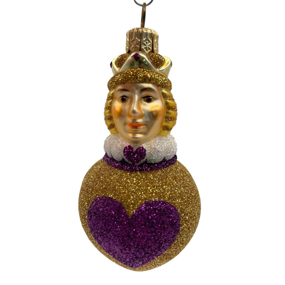 Patricia Breen Miniature Queen of Hearts Fuchsia Valentines Christmas Ornament - Picture 2 of 10